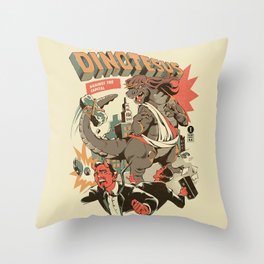 Dinojesus Throw Pillow