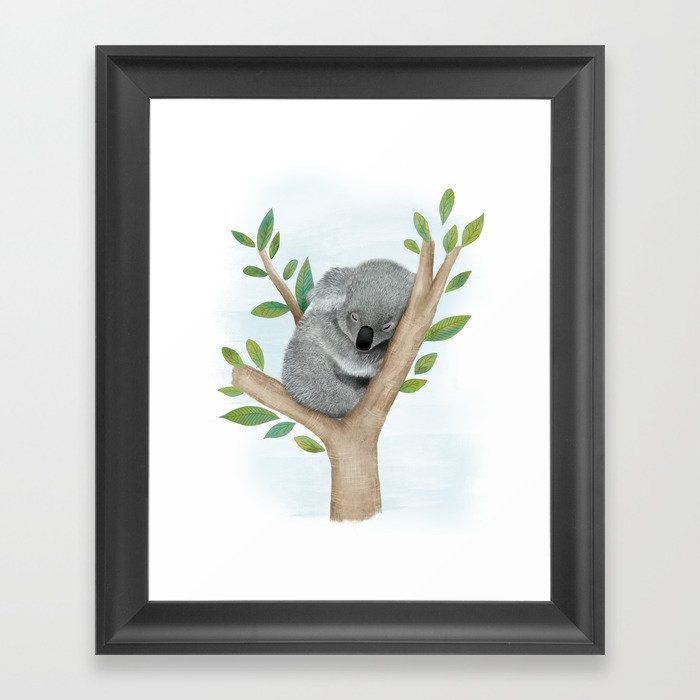 Sleeping Koala Bear Art Print