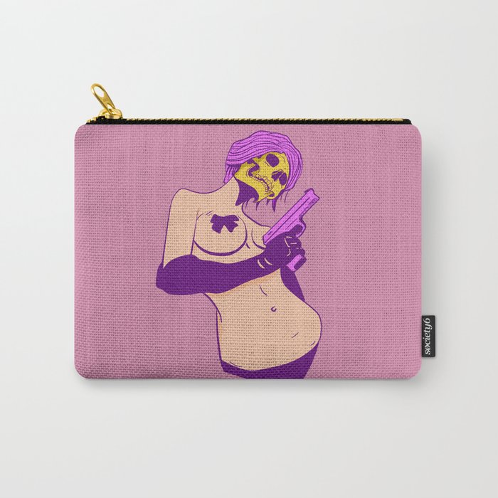 Pin-up skull girl 2 Carry-All Pouch