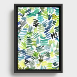 abstract forest Framed Canvas
