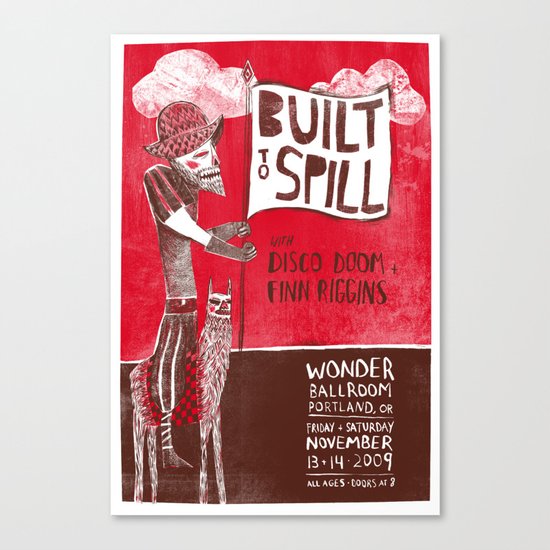 Built to Spill - Wonder Ballroom, Portland Canvas Print