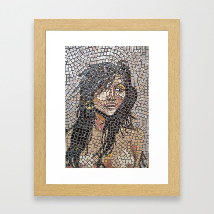 Mosaic Woman 01 Framed Art Print