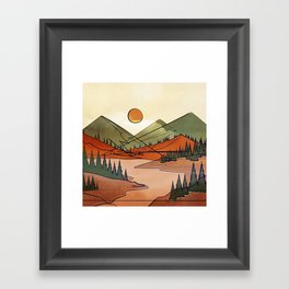 Colorful Wild Landscape  Framed Art Print