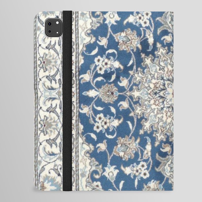 Blue and Grey Oriental Rug iPad Folio Case