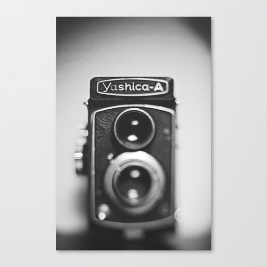 Yashica-A black and white Canvas Print