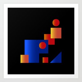 Astronomers house | abstract geometric Art Print