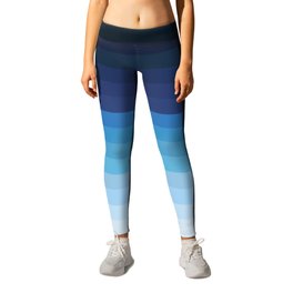 Butterfly Princess Blue Stripes Leggings