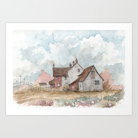 English Farmhouse Art Print