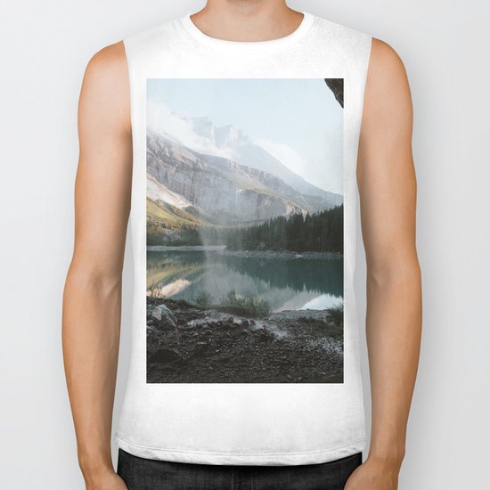 Mountain Lake Vibes III - Landscape Photography Biker Tank