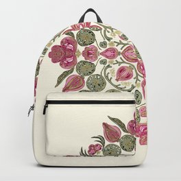 Mandala lotuses and orchids Backpack