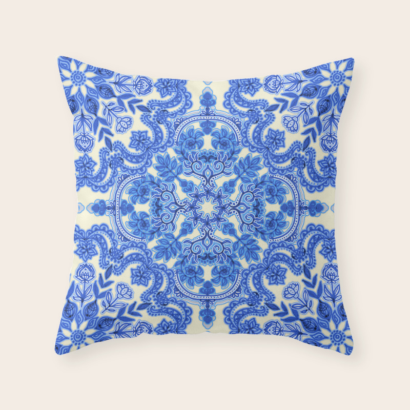 cobalt pillows