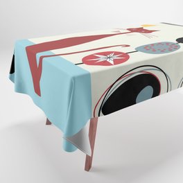 Mid-Century Modern Art Cats Tablecloth