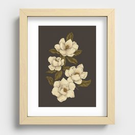 Magnolias Recessed Framed Print