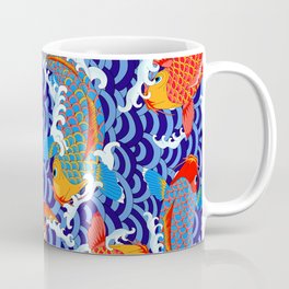 Koi fish / japanese tattoo style pattern Coffee Mug