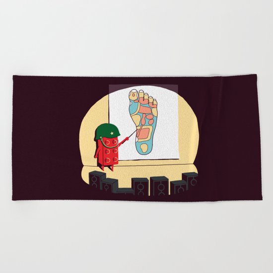 Know your enemy Beach Towel