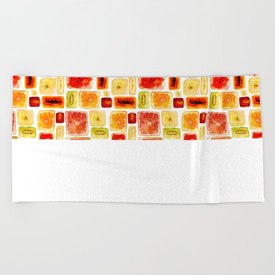 Juicy cubism Beach Towel