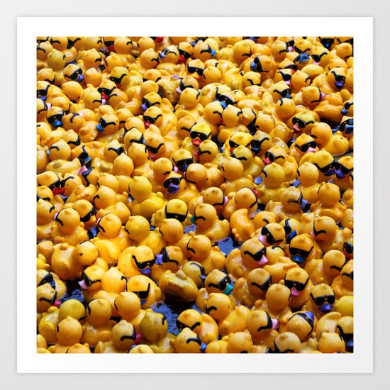 structures . ducks Art Print