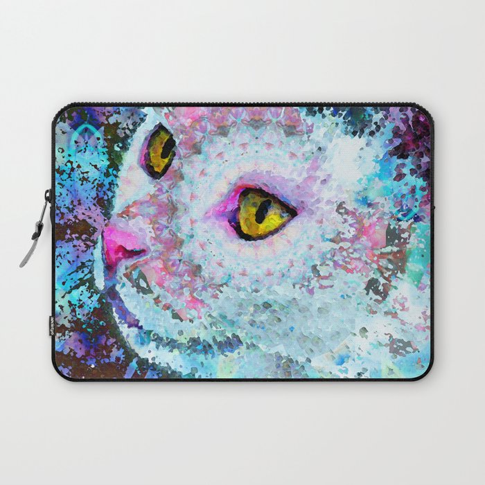 Kitty Cat Art Pretty Pink Nose by Sharon Cummings Laptop Sleeve