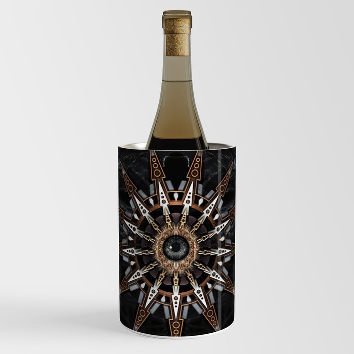 NBARBARAGHA DSXIII Logo Gold & Black Marble Wine Chiller