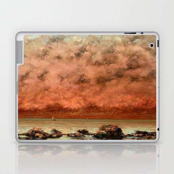 The Black Rocks at Trouville, 1865-1866 by Gustave Courbet Laptop & iPad Skin