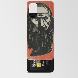 Head of An Old Man with Beard Edvard Munch Famous Painting Android Card Case