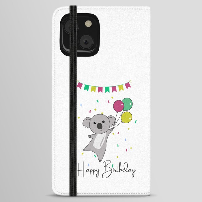Koala Wishes Happy Birthday To You Koalas iPhone Wallet Case