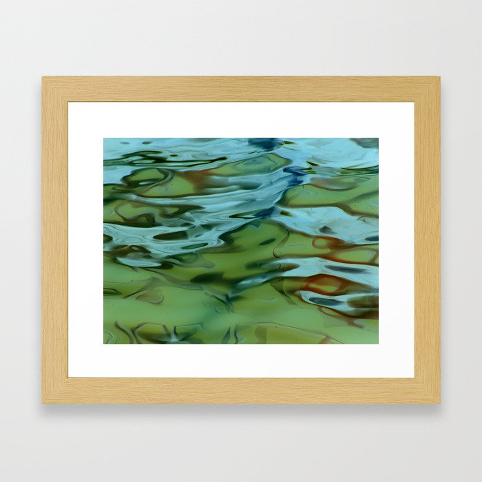 Mossy Waters Framed Art Print