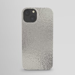 Simply Metallic in Silver iPhone Case