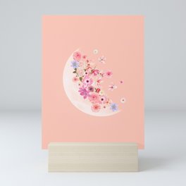 Spring Floral Moon Mini Art Print
