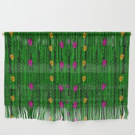 Tulips groowing to reach the divine sky pop-culture Wall Hanging