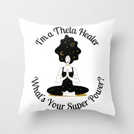 Theta Healer Throw Pillow
