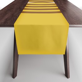 Arches Composition in Brown and Yellow Table Runner