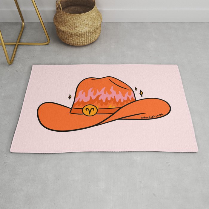 Aries Cowboy Hat Rug