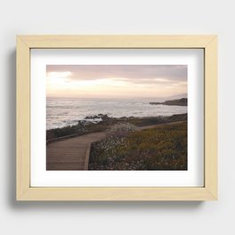 On the right path - Wildflowers bloom for those in love Recessed Framed Print