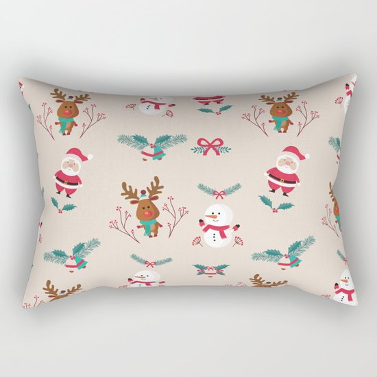 Christmas Puppets Rectangular Pillow