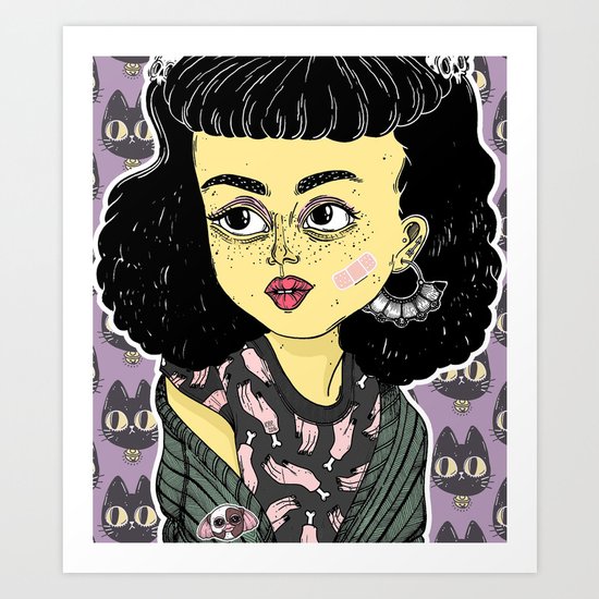 BETTIE Art Print