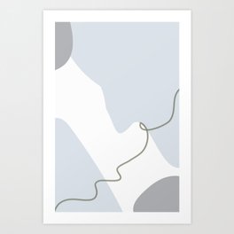Neutral Abstract Pattern 2 Art Print