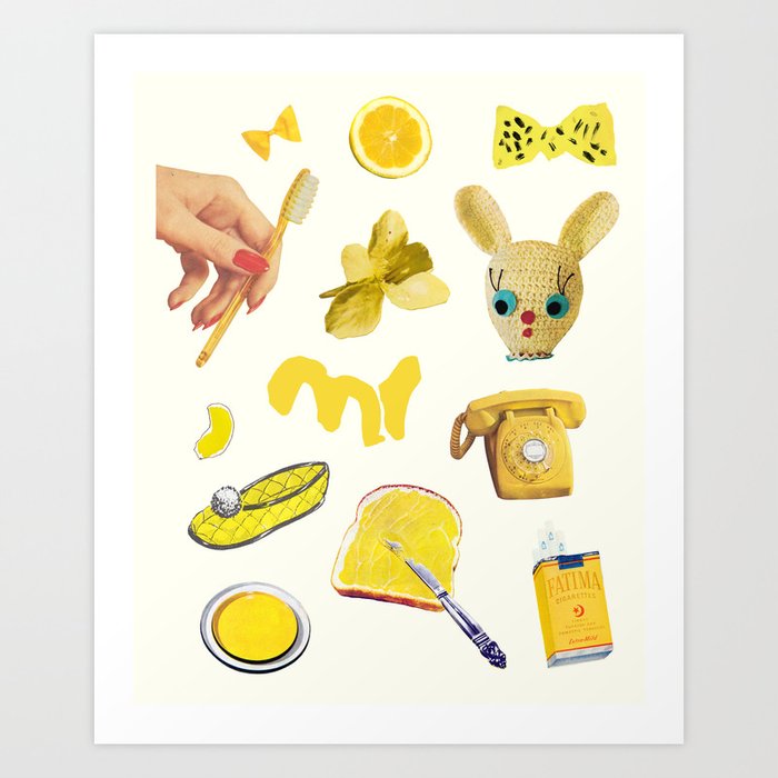 Discover the motif MUSTARD YELLOW by Beth Hoeckel  as a print at TOPPOSTER
