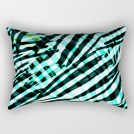 cyan confusion Rectangular Pillow