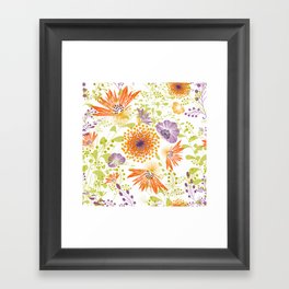 Floral print for spring Framed Art Print