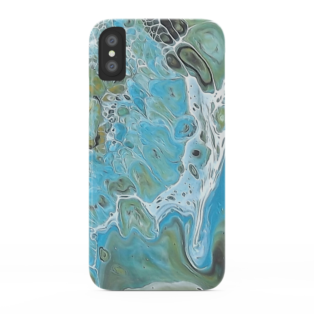 In Between Days Blue Print Phone Case by colorflowcreations