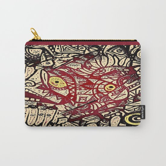 Shyly peeking from my heart, protective layers blown apart Carry-All Pouch