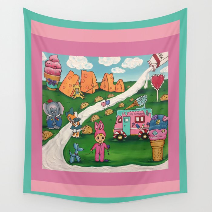 Melanie Martinez s tattoo painting Wall Tapestry