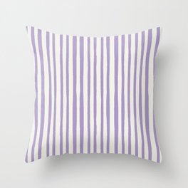 Linear wave_petite_lavender Throw Pillow