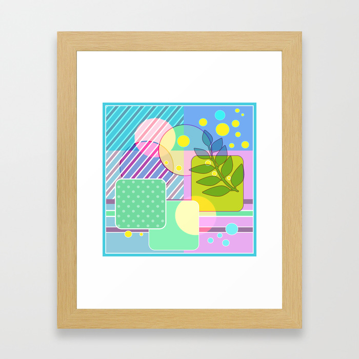 An Abstract Painting Good Morning Framed Art Print By