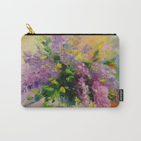 Lilac Bouquet Carry-All Pouch