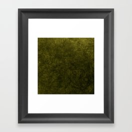 olive green velvet Framed Art Print