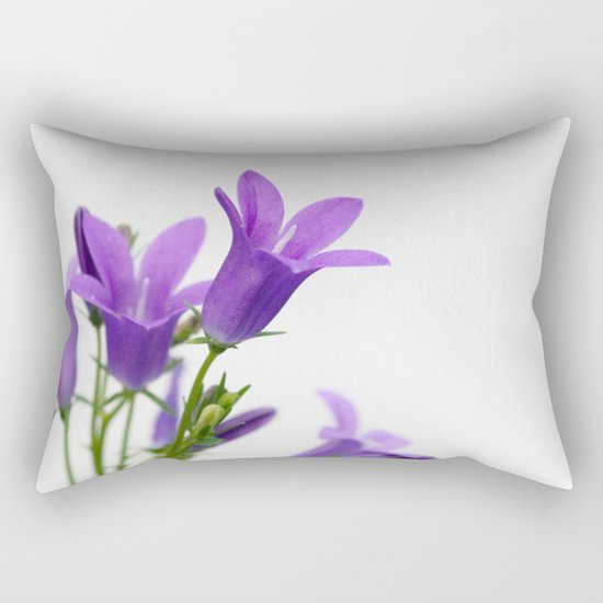 PURPLE FLOWERS - Bellflowers #1 #decor #art #society6 Rectangular Pillow