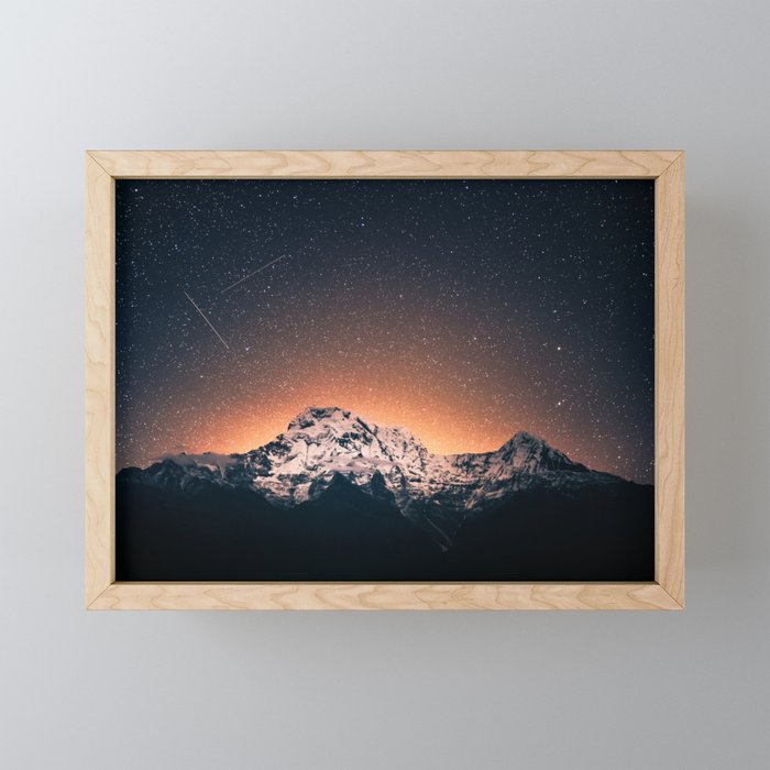 Mountain Space Framed Mini Art Print