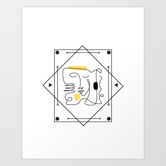 Minimalist Drawing Art Art Print